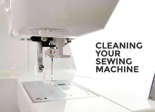 Cleaning the sewing machine