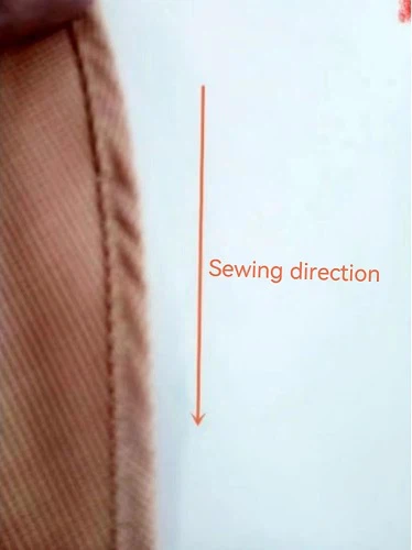 Figure 2 upper layer fabric feeding too fast