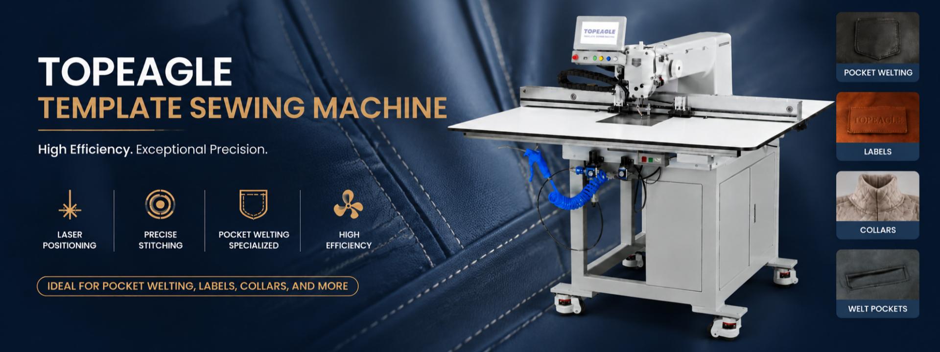 TOPEAGLE template sewing machine for automated sewing patterns